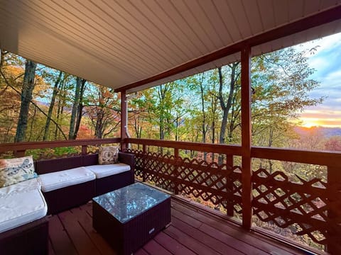 Outdoor furniture to lounge on and watch the show