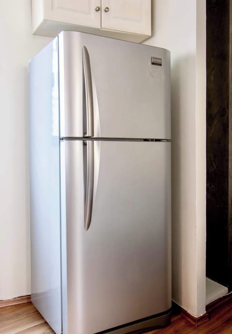 Spacious fridge to keep your food and drinks fresh throughout your stay.