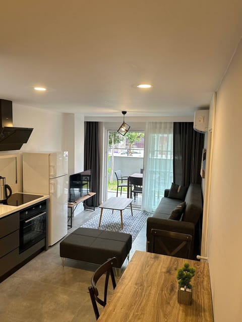 Standard Apartment, 1 Bedroom | Living area | 43-inch Smart TV with satellite channels, Netflix, streaming services