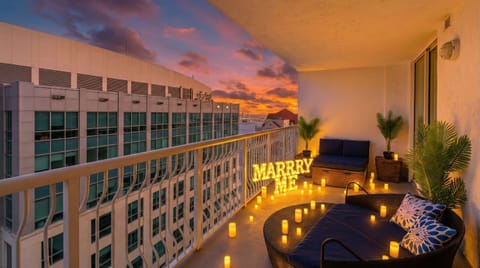 Celebrate love with skyline views and candlelit charm—our balcony is perfect for proposals, anniversaries, or romantic getaways.