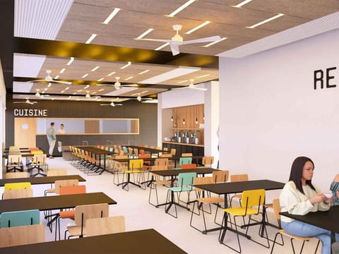 Shared fridge, microwave