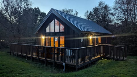Cabin Exterior Evening