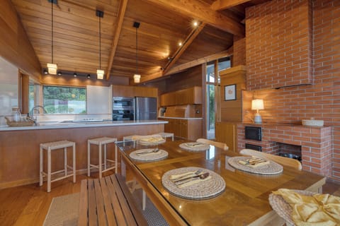 Kitchen stocked with essentials.