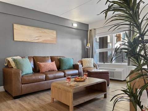 Comfy leather furnishings 