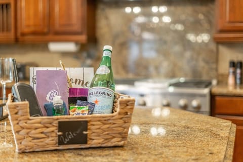 Thoughtful welcome basket adding a warm, personal touch to your stay