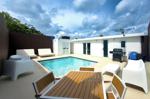 Terrace with pool