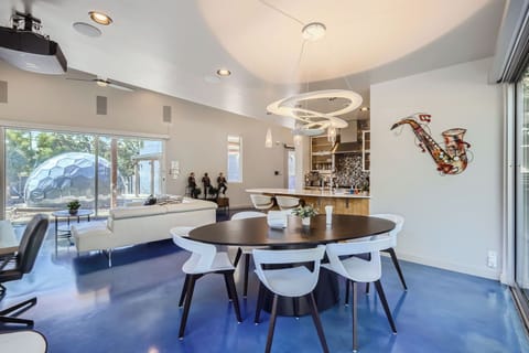 Main House Dining Table and Living Room