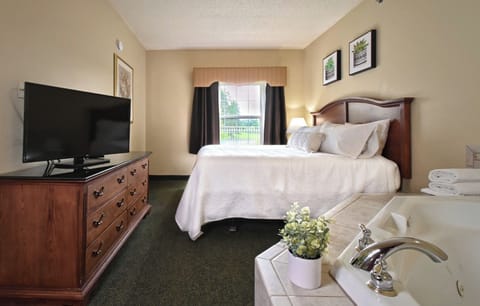 Stretch out in comfort with an in-room whirlpool nearby.