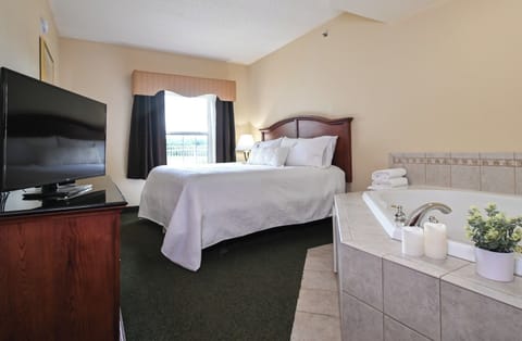 Indulge in an in-room jetted tub after a long day.