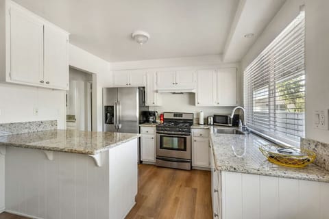 Fully stocked kitchen with everything you need and a drip coffee maker