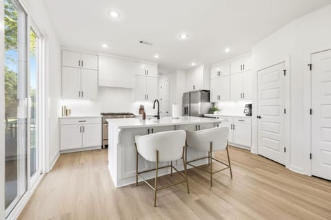 In the kitchen, you will find all the amenities needed to create a meal, baked goods, or just a great cup of coffee.