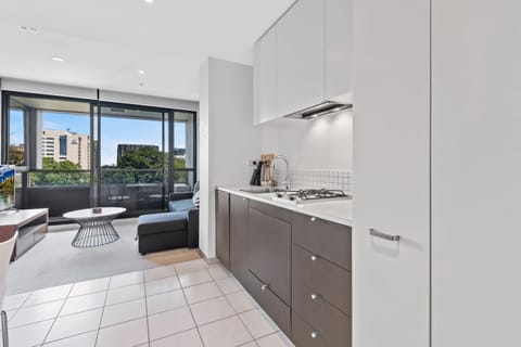 Apartment | Private kitchen | Fridge, microwave, oven, stovetop