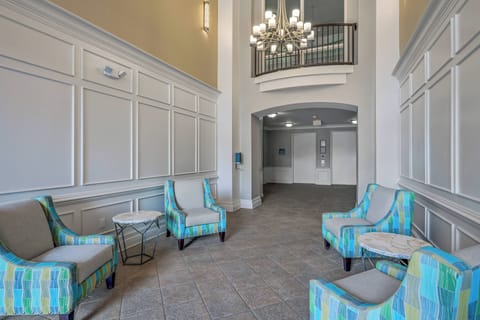 Inside entrance of building