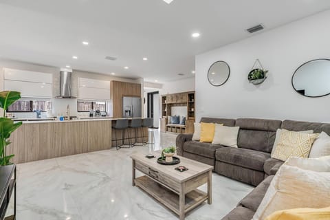 Bright Open Living Area with Designer Décor