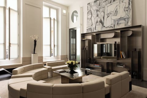 Luxury Penthouse | Living area | 55-inch flat-screen TV with cable channels