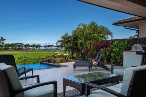 Lanai & Pool | Hale Nanea at Residences of Laulea, Big Island, Hawaii, by Luxus Vacation Properties