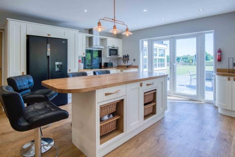 Microwave, oven, highchair, blender