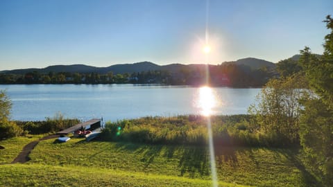 sunny day on the lake 