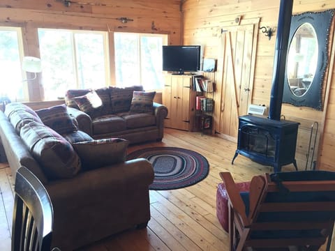 Charming Lakefront Cabin Rental with a Fire Pit near Brownville, Maine Cabin in Northeast Piscataquis