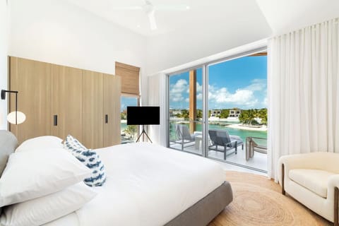 Wake up to lagoon views and coffee on the balcony