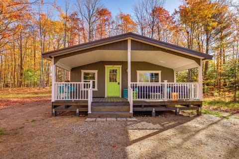 Grawn Vacation Rental | 2BR | 1.5BA | Steps Required | 760 Sq Ft
