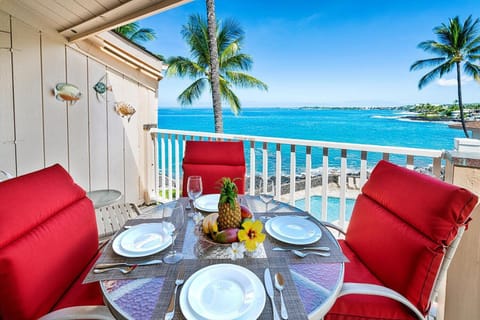 Condo, 1 King Bed with Sofa bed, Lanai, Ocean View (Sea Village 3310) | Outdoor dining