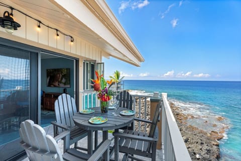 Condo, 1 King Bed with Sofa bed, Lanai, Ocean View (Sea Village 4312) | Outdoor dining