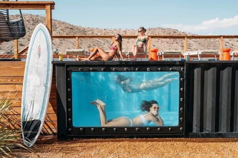 Pool with Mermaid Window