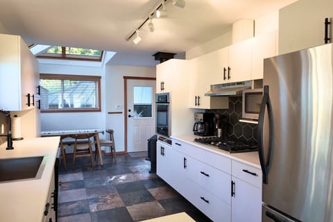Spacious galley kitchen