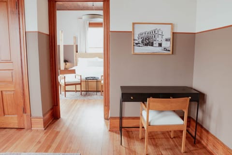 Living Area into Bedroom 
