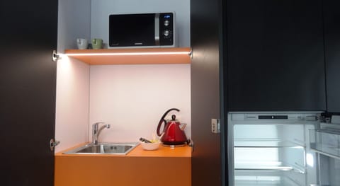 Shared fridge, microwave