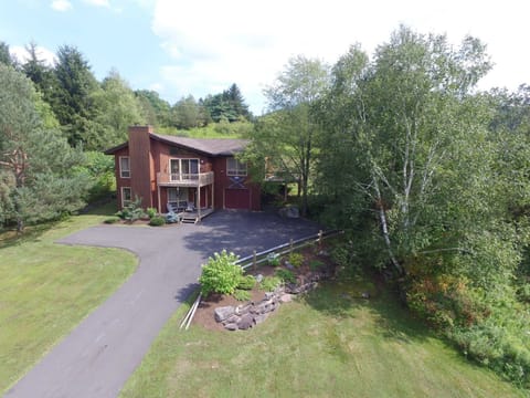 Aerial view of house