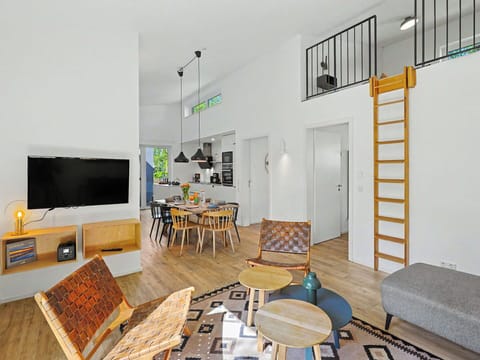 Interior Design, Furniture, Flooring, Floor, Wood, Ceiling, Wood Flooring, Living Room, Room, Couch