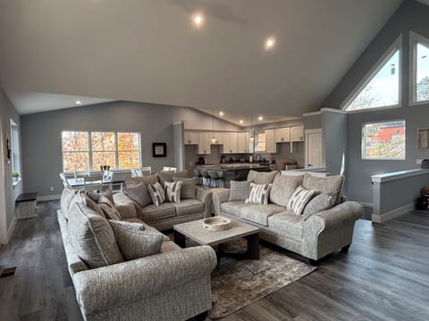 spacious living area on main level