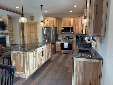 Elegant kitchen with all of the modern appliances and amenities. 