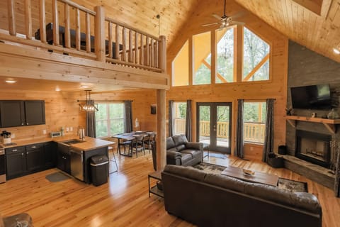 Open concept main level  with kitchen and loft with plenty of natural light!