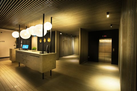 Interior entrance