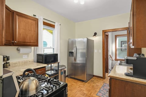 Fully stocked kitchen with everything you need for meals at home!