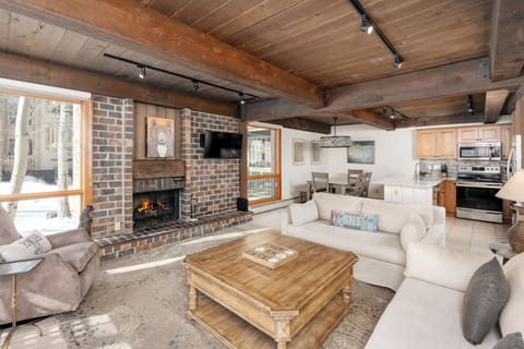 Living Room with Fireplace