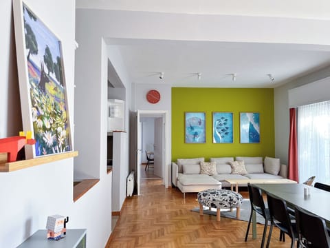 A view from the entrance toward the main living area.