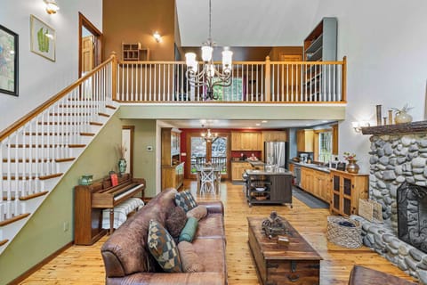 The true heart of the Lodge. A bright and airy space where the updated kitchen, dining area, and living room meet.