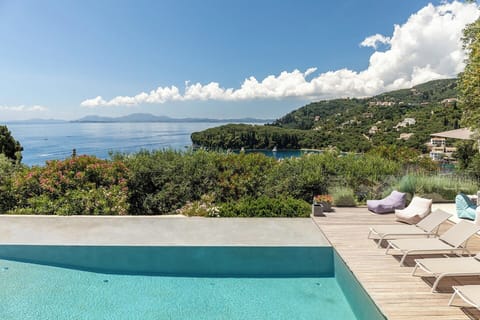 The pool and views out to sea.