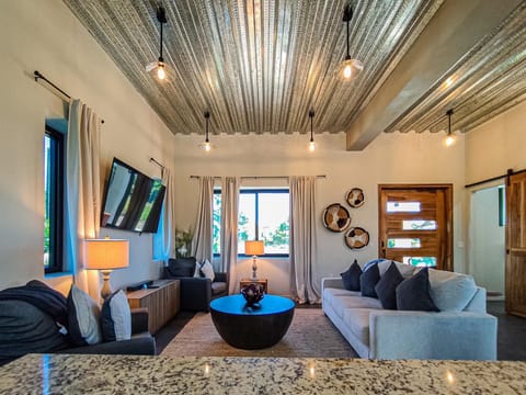 Open living room with modern design