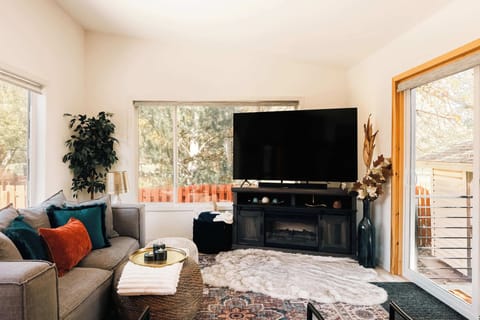 Living area overlooking park