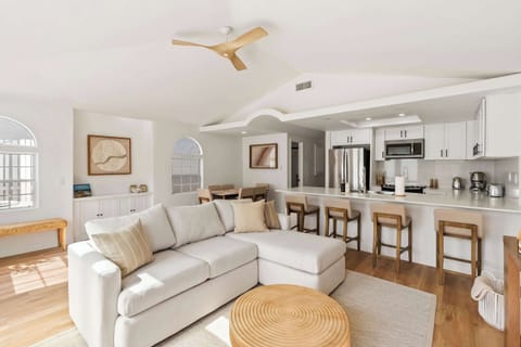 Bright, open living area.