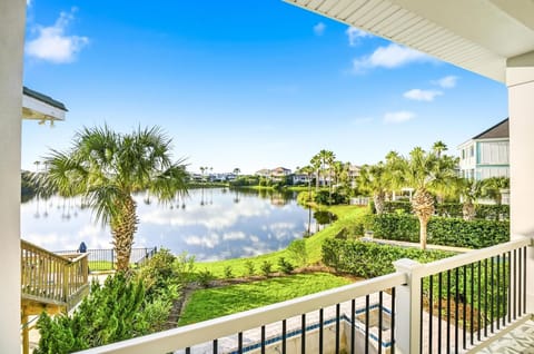 Backyard lake views from the upstairs bedrooms