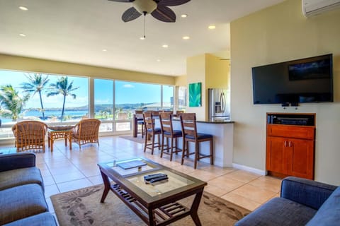 Stylish and serene, this living area invites you to unwind after a beach day with its cozy couch and open layout     KBV-16G4