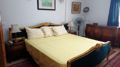 A king-size bed