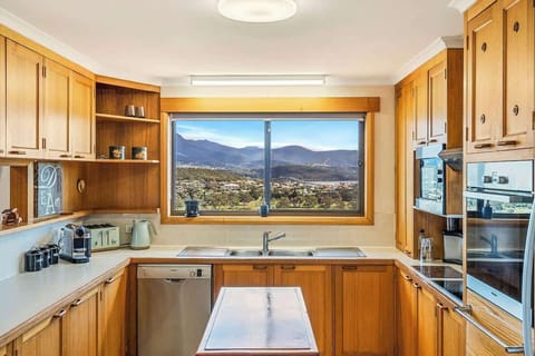 Looking out to Hobart