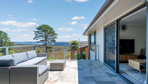 Balcony access directly from the living area with panoramic views